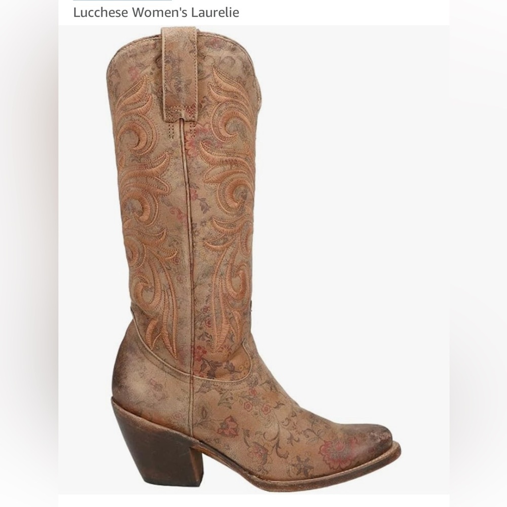 LUCCHESE WOMEN'S HANDMADE 1883 LAURELIE WESTERN BOOTS - ROUND TOE